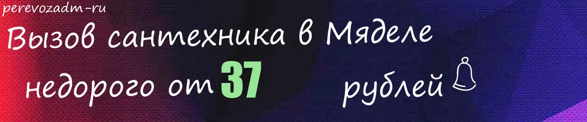 Сантехник в Мяделе