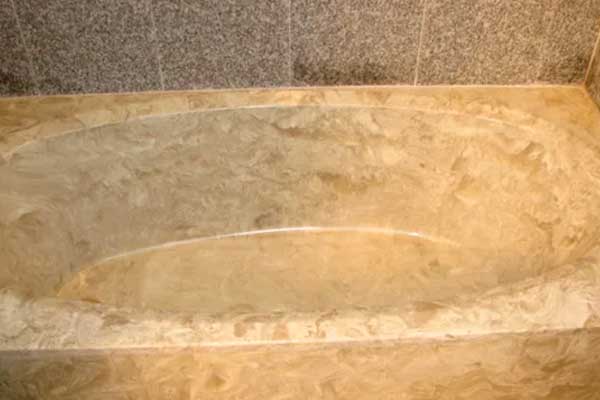 Реставрация ванной мрамором